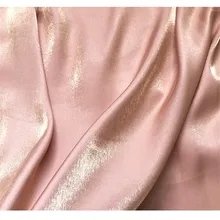 C627 глянцевый золотой розовый хлопок сатин лето/осень тонкий Шелковый на ощупь приятная для кожи платье пижамы карьера костюмы ткани