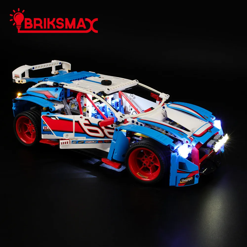 BriksMax комплект освещения для серии Technic 42077 ралли автомобиля строительные блоки комплект света(не включает модель