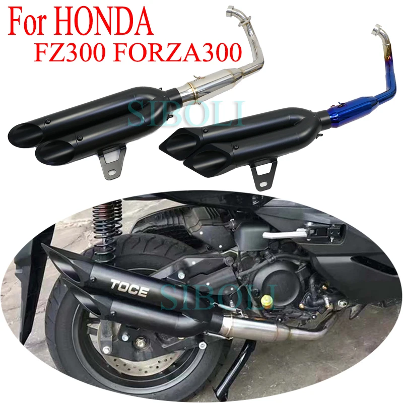 TOCE мотоцикл слипоны глушитель для Honda FZ300 FORZA300 скутер с коллектором трубы полная