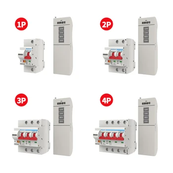 

1km Remote Control RF Circuit Breaker overload short-circuit isolate protection 1p 2p 3p 4p Wireless circuit breaker 16A 20A 25A