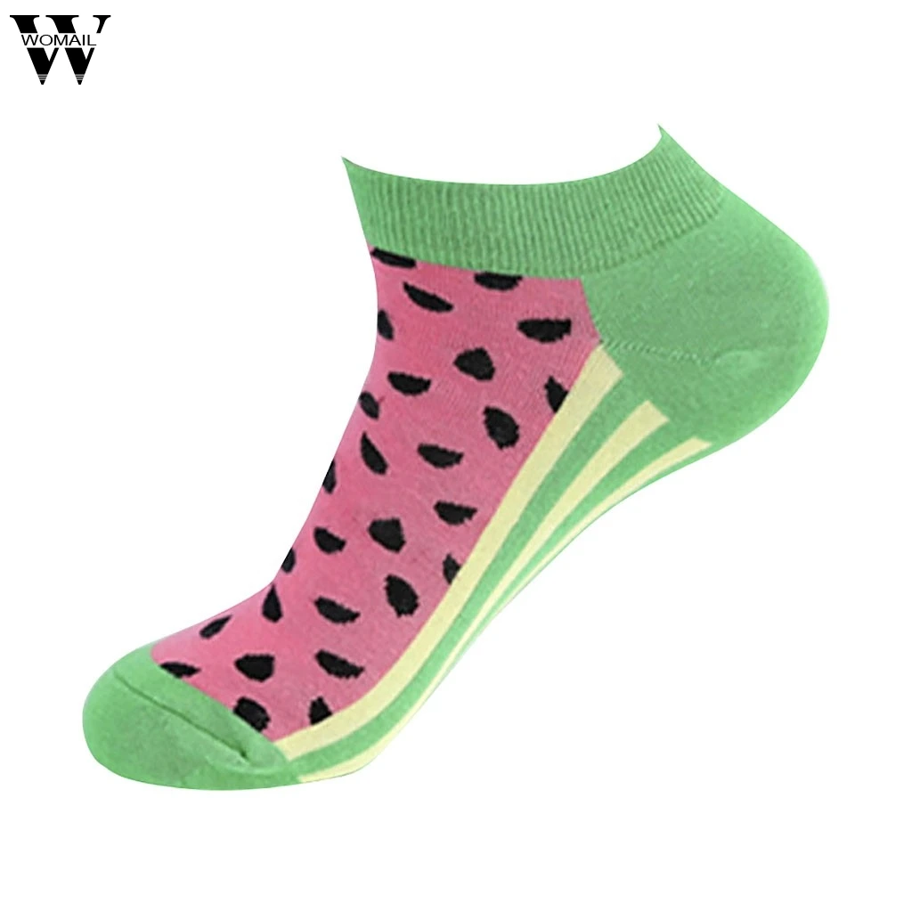 Womail женские весенние и летние новые повседневные носки трендовые носки-башмачки хлопковые с принтом