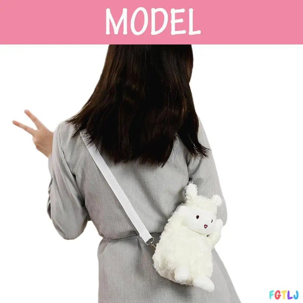 Kawaii овечий плюшевый рюкзак белая овечка Мягкая Кукла Плюшевая сумка на плечо на день рождения для детей для девочек рождественские подарки