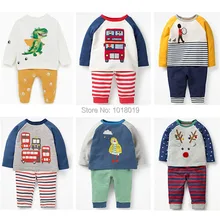 Комплекты одежды для маленьких мальчиков детская футболка с длинными рукавами из хлопка и штаны детские костюмы из 2 предметов Новинка года, брендовые футболки для мальчиков, Bebe, верхняя одежда