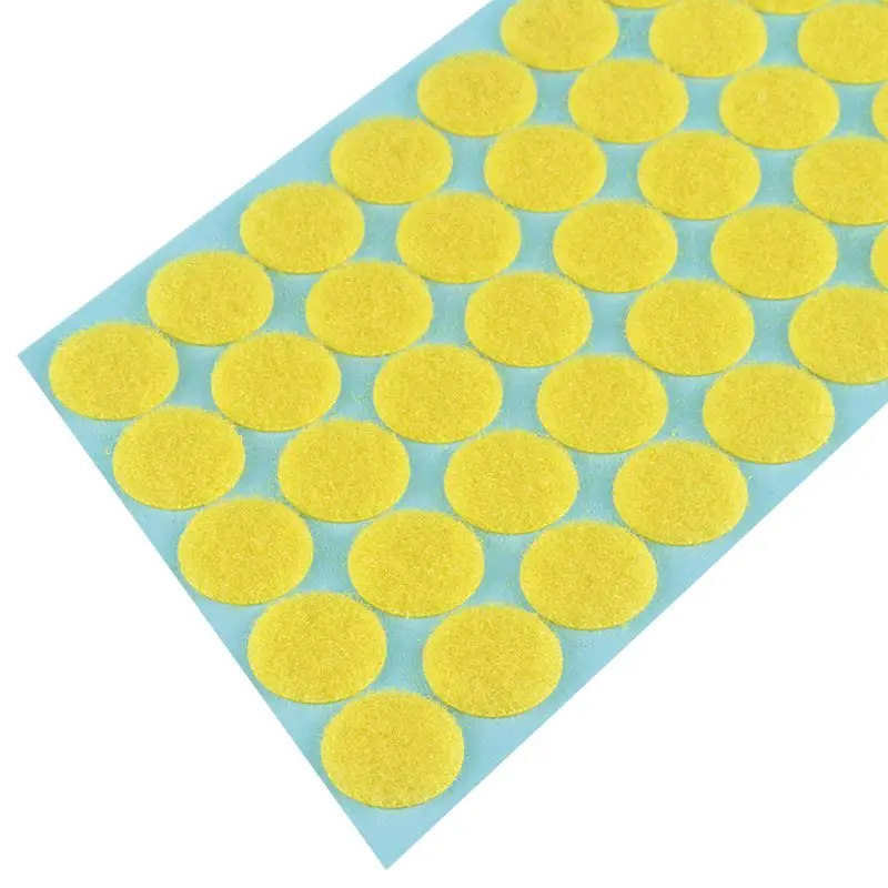 Y2 100 Pair Sticky Back Coins Hook& Loop Self Adhesive Dots Tapes Magic Sticky Dots - Color: Y2