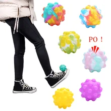 

New 3D Pop Decompression Ball Fidget Toys Stress Sensory Toys For Children Kids Adults Relieve Stress Mini Football Brinquedo