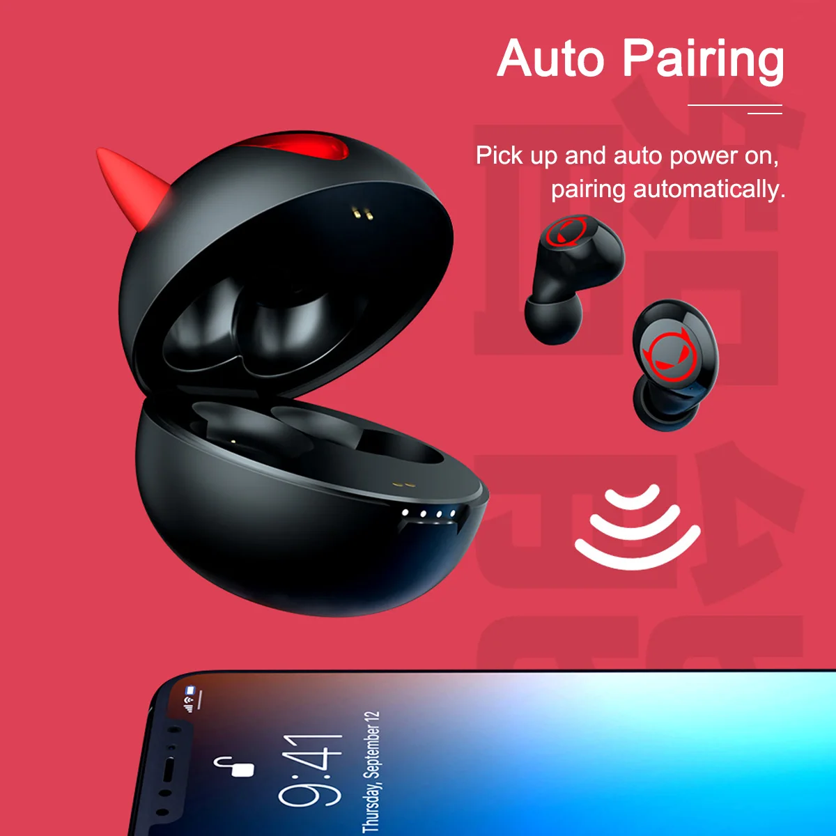 TWS bluetooth 5,0, мини наушники, беспроводные наушники, светодиодный, спортивные, стерео, авто сопряжение, сенсорная гарнитура для IOS, Android, телефона
