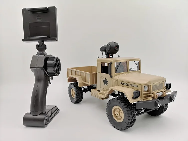 

Four-Wheel Drive jun ka WiFi Control Military Car Remote Control 2.4G Snowfield round Climbing Car 1: 16