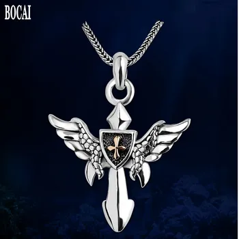 

2019 New Thai silver pendant for man personality hip hop S925 silver jewelry cross pendant for woman 925 silver man's pendant