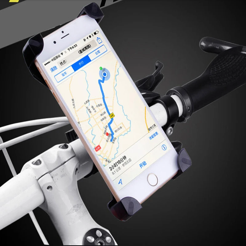 Handlebar Mount Motorcycle Bicycle Phone Holder Stand 360 Degree