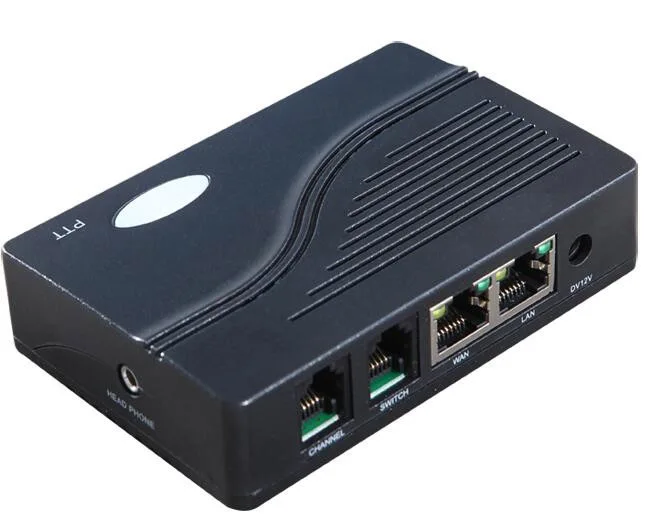 

Network Radio over IP RoIP Cross-Network Gate way ROIP102 Convert Audio and PTT Via IP Radio