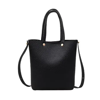 

Women Bags Handbag Totes Leather Pure Color Shoulder Bags Bucket Ladies Banquet Travel Corssbody Bag Handbag Phone Wallet Bags