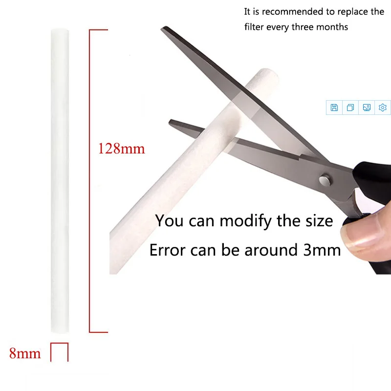 Customize 10/20/30/50pc Air Humidifier Aroma Diffuser Filters Mist Maker Replace Parts Cotton Swabs Air Humidifiers Aroma Filter 5