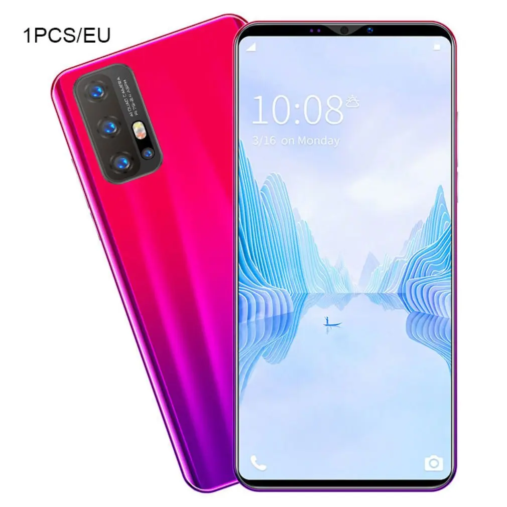 

Z6 Pro Smartphone 5.8 Inch Screen Smartphone 512M+4G Android Smartphone 3D Glass Plated Back Cover Blue