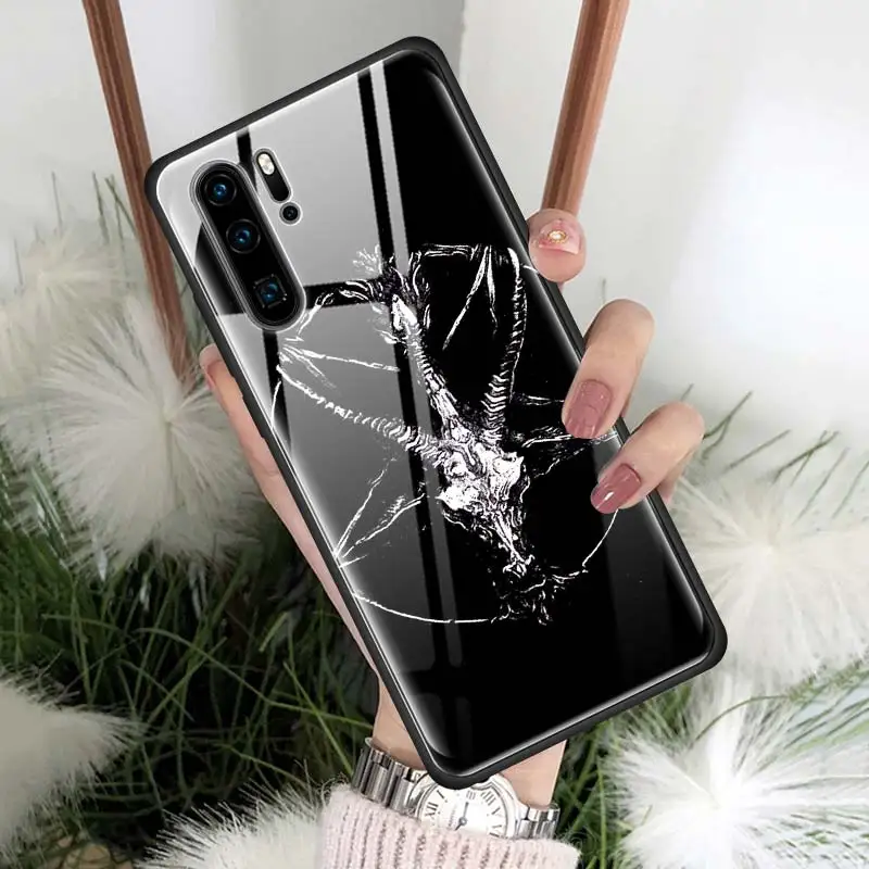 05 Сатанинский череп, чехол из закаленного стекла для huawei P30 PRO P20 P10 mate 10 20 30 Lite Pro Honor 8X9X20 Pro, чехол для телефона - Цвет: 05