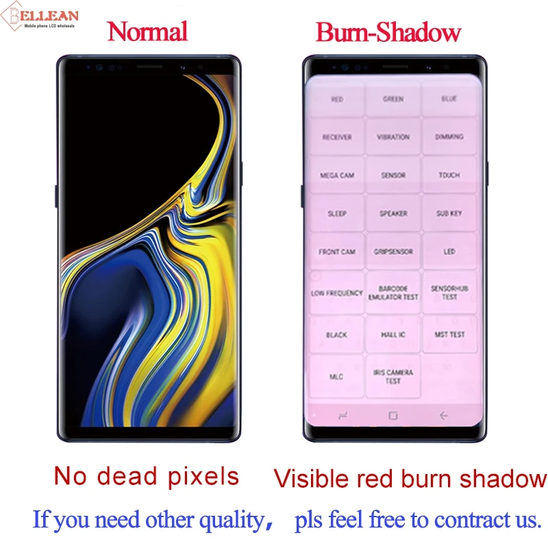 HH для samsung Galaxy Note 9 Lcd N960 Lcd кодирующий преобразователь сенсорного экрана в сборе Замена SM-N960F/DS N960U N9600/DS дисплей+ рамка