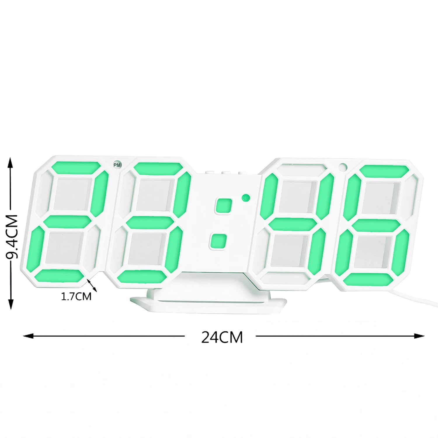 3D светодиодный цифровые часы электронные настольные часы будильник Настенные светящиеся Подвесные часы синие/красные/зеленые/белые настольные часы