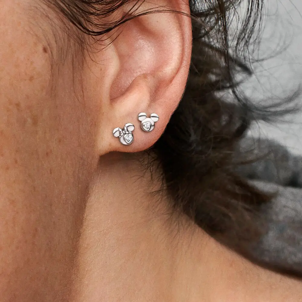 2021 new Heart Earring lovers earring Silver Shiny Zircon women earrings jewelry gift