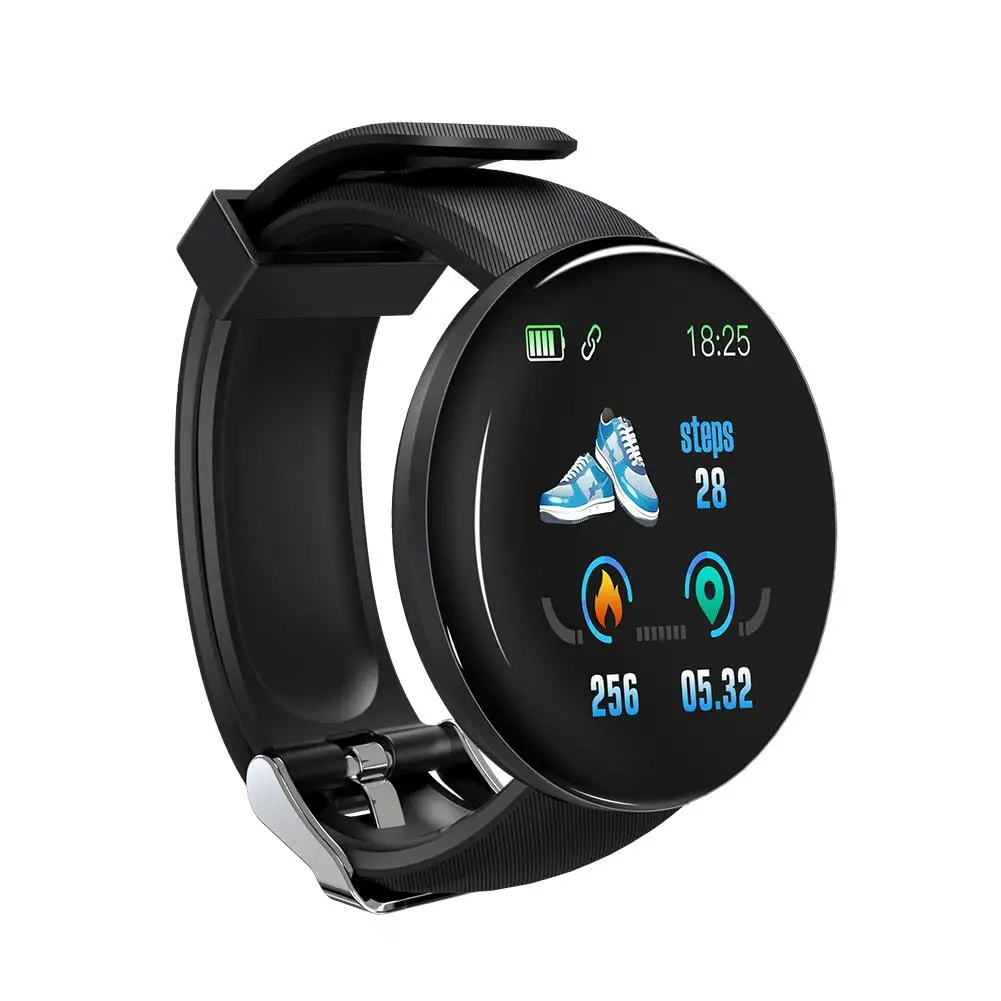 D18 Bluetooth Смарт часы для мужчин артериального давления сердечного ритма шаги Smartwatch женские часы водонепроницаемый спортивный трекер