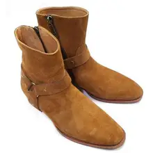 Модные женские ботильоны; повседневная обувь с острым носком; цвет коричневый, черный; ботинки «Челси»; обувь в стиле панк; женская обувь; сезон осень-зима