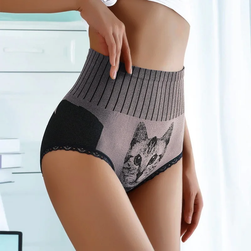 cotton underwear for women Shapers Women High Waist Body Shaper Slimming Butt Lifter Shapewear Underwear Panties Graphene Cotton Warm Briefs high rise panties