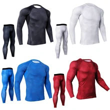 Облегающая рубашка, прочный мужской костюм, дышащая спортивная одежда, быстросохнущая, облегающая, для фитнеса, спорта на открытом воздухе, бега