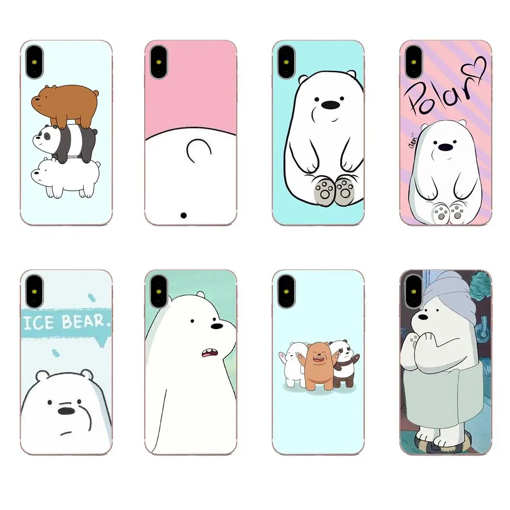 We Bare Ice Bear Panda TPU Coque Case Capa For Apple iPhone 11 Pro X XS Max XR 4 4S 5 5C 5S SE 6 6S 7 8 Plus | Мобильные телефоны и