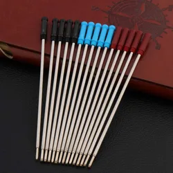 10Pc 116mm Rotating Metal Pen Refill Special Ballpoint Pen Refill Rod Cartridge Core Ink Recharge Black Blue Ink 11.6cm