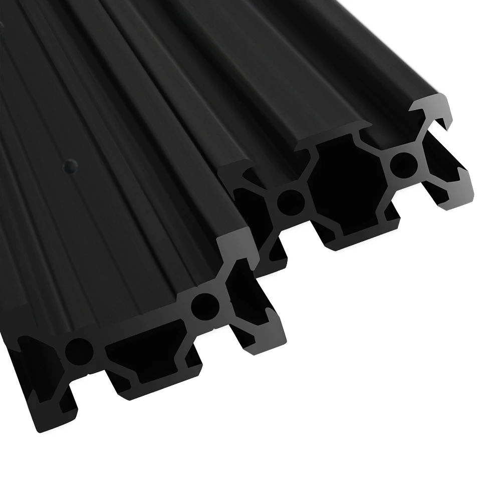 Black 200-500mm Length 2040 V-Slot Aluminum Profile Extrusion Frame for MGN 12C 12H CNC Laser Engraving Machine 3D Printers