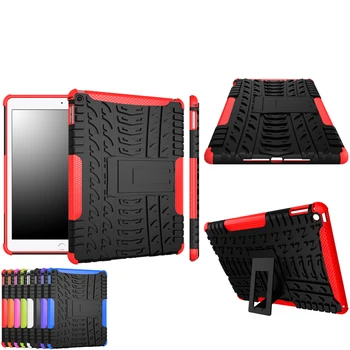 

Hot Sale New Brand for Ipad Air 2 Ipad 6 Case Hybrid Armor Shockproof Rugged Dual-Layer Cover for Ipad 6 with Kickstand Case