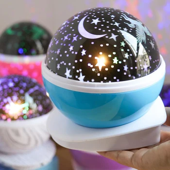 

Colorful LED Romantic Starry Light Rotary Kids Bedroom Decor Night Lights USB/Battery Star Shaped Lamps Projector Christmas Gift