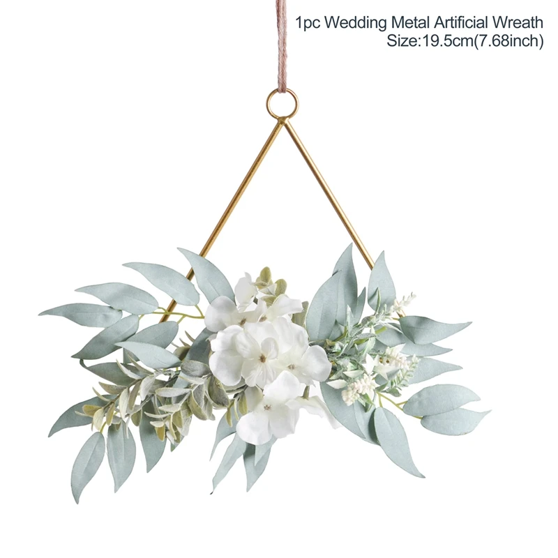 Metal Wreath 6 PATIMATE, металлический венок, украшения, свадебная гирлянда, на стену, для свадебной двери, Настенный декор, Свадебный фотостенд, реквизит, свадебные сувениры - Цвет: Metal Wreath 6