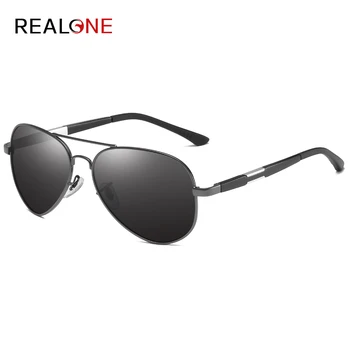 

New Men's Double Nose Sunglasses Spring Leg Metal Polarizer Fashion Toad Mirror UV400 Driver Driving Mirror Safety Goggles