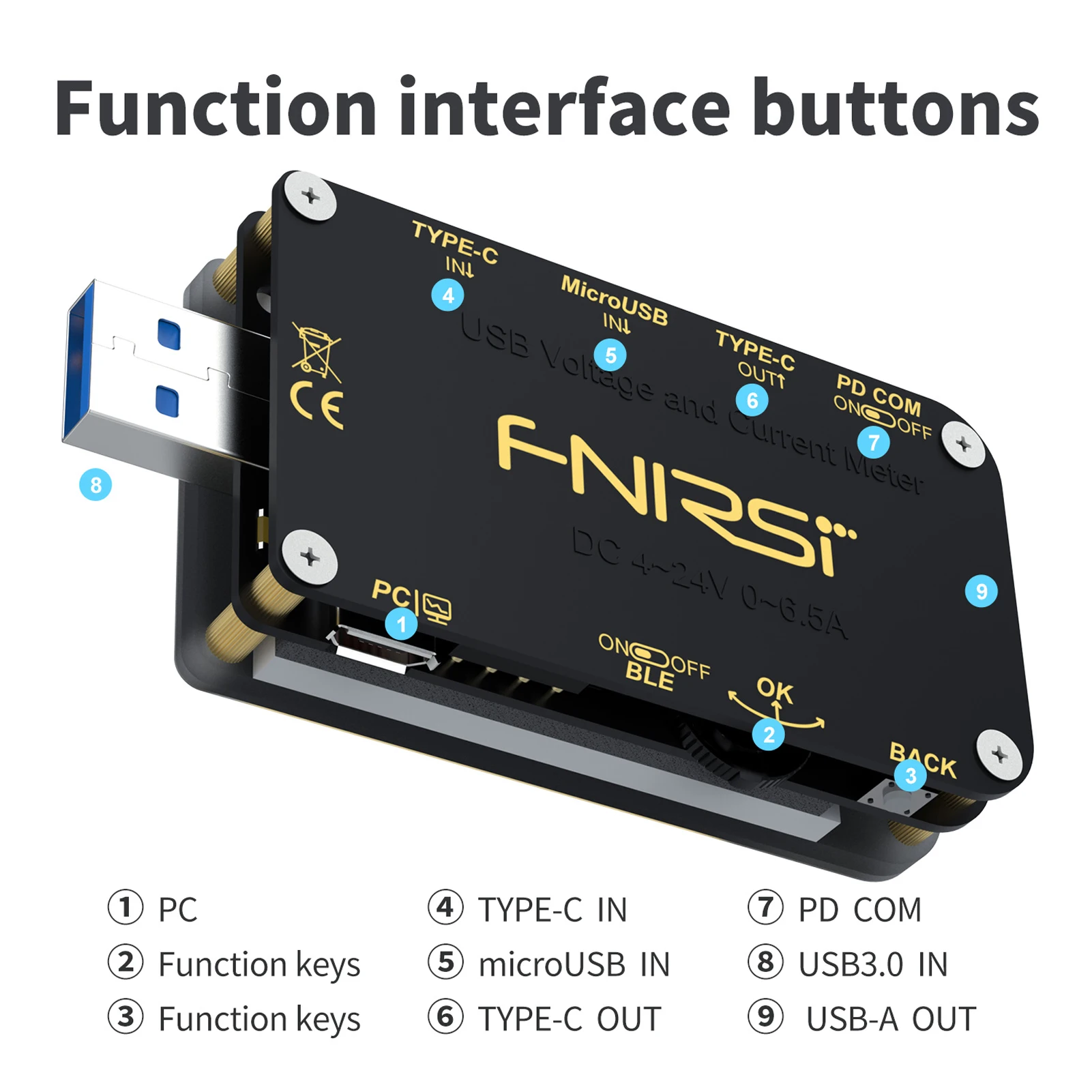 noise decibel meter FNB48 Fast Charging Protocol Capacity Tester QC/PD Voltmeter Ammeter Current Mobilephone Quick Recharging Tester With BT APP measuring tape for body