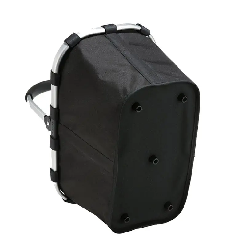 Складная Водонепроницаемая корзина для покупок Прочная Большая вместительная сумка для кемпинга пикника переносная ручка Нескользящая резиновая подкладка