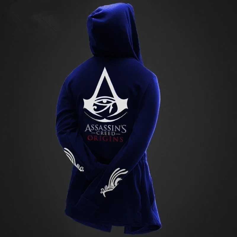 Zogaa толстовки мужские брендовые Moletom Assassin Master с длинным рукавом Assassins Creed Hood толстовка Повседневный пуловер Спортивная одежда Cotumes