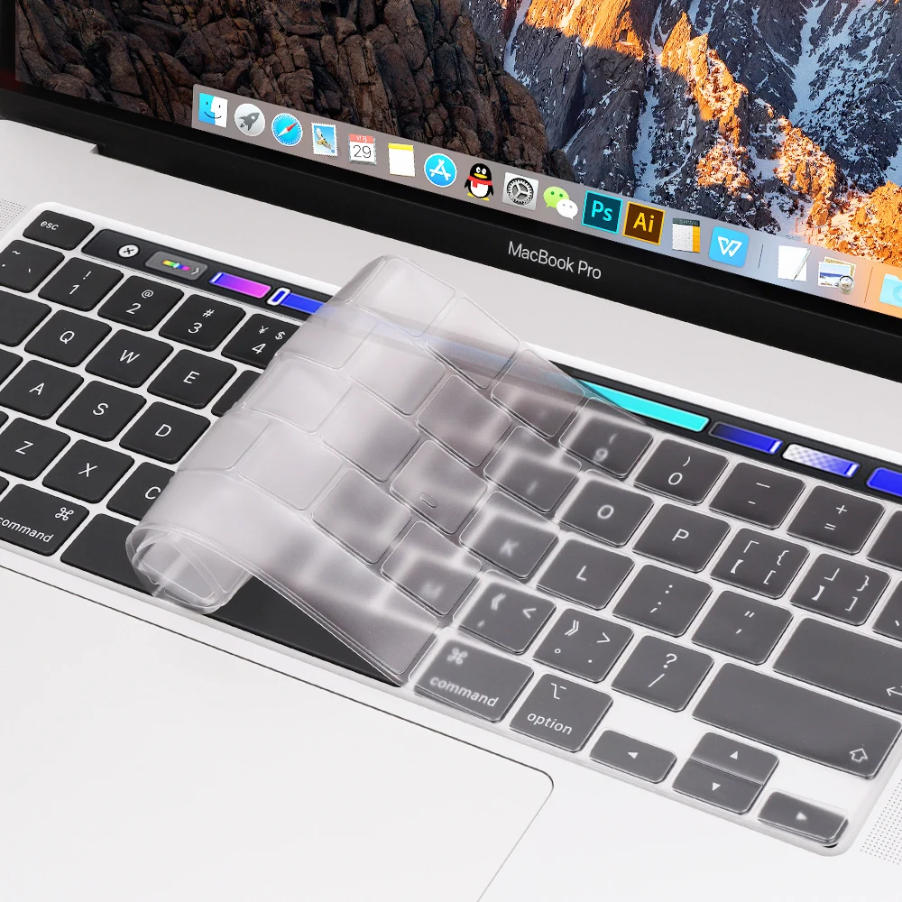 Прозрачная защитная пленка Redlai US для клавиатуры из ТПУ новейшего MacBook Pro 16 2019 A2141 с