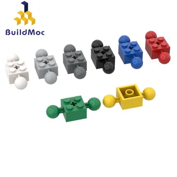 

BuildMOC 17114 2x2 with ball joint bricks on both sides Brick For Building Blocks Parts DIY Educational Tech Parts Toys