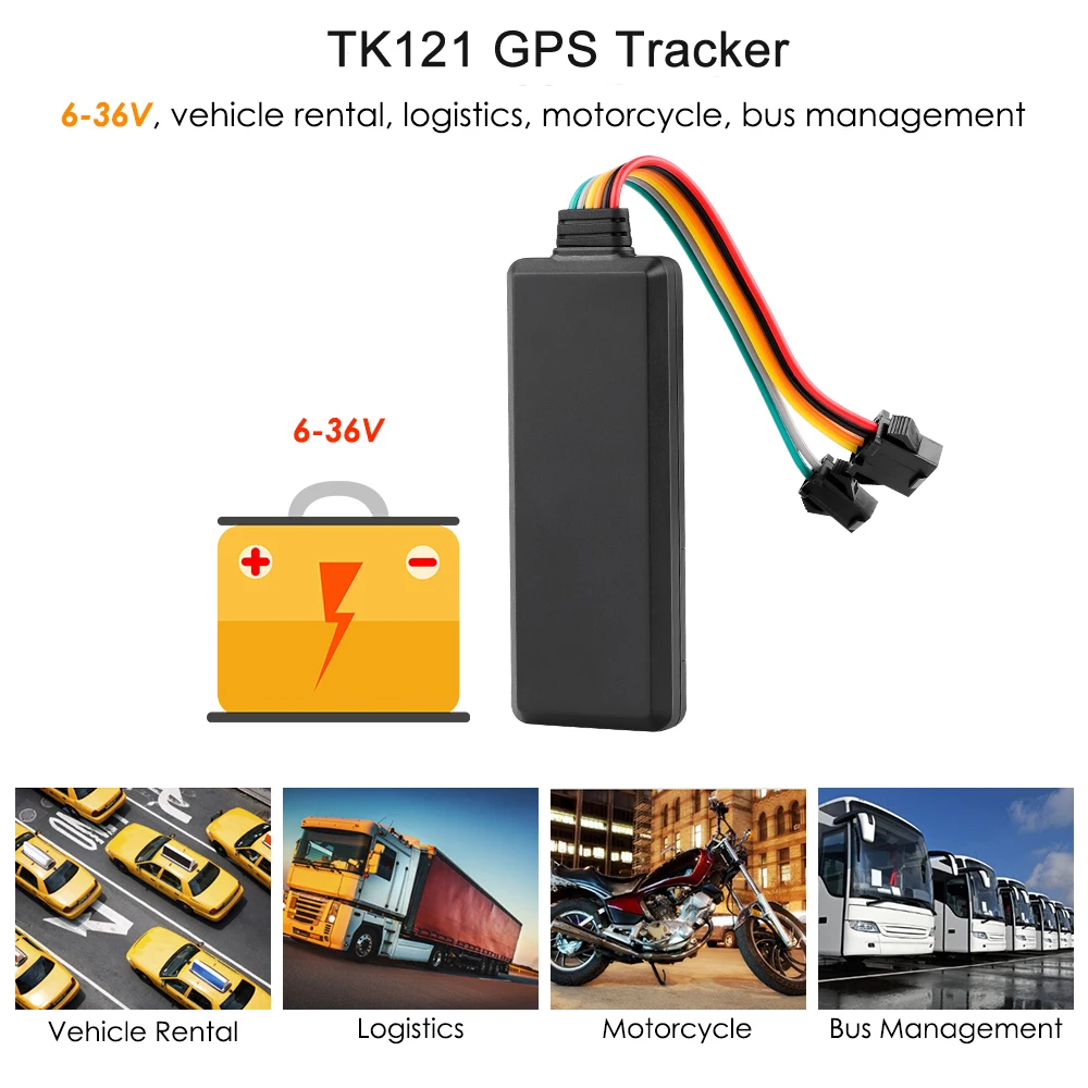 Gps устройство TK121 дешевые gps GPRS GSM трекер с ACC проверка состояния гео-забор превышение скорости для автомобиля удаленное устройство отключения автомобиля