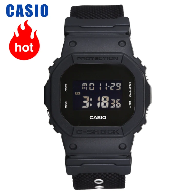 Часы Casio для спорта и отдыха квадратные электронные мужские часы с ремешком на