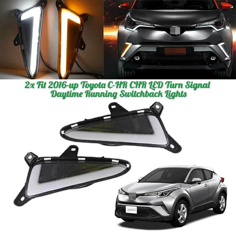 2X Fit-Up для Toyota C-Hr Chr светодиодный указатель поворота дневные ходовые огни