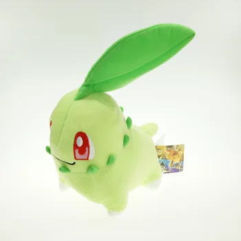 

new 16cm/28cm Chikorita Soft Stuffed Pocket doll Animal Toy Collectible Doll Children Christmas Gift