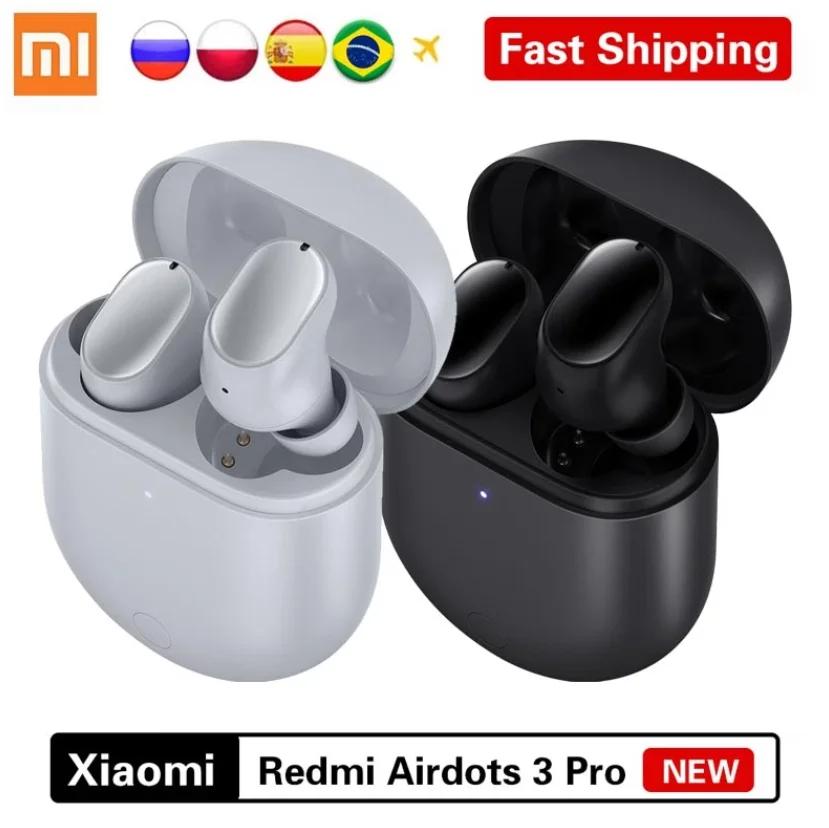 100 % Original Xiaomi Redmi Buds 3 Pro Wireless TW Earbuds ANC 69mm Game Low Delay IPX4 Airdots For K40 Note 10 | Электроника