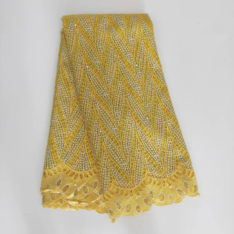 Вышитый лист африканская кружевная ткань с камнем сетка французский Тюль кружевная ткань для свадебного платья нигерийское шитье кружева