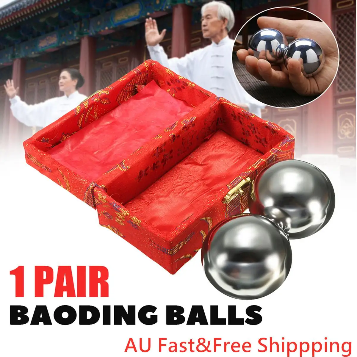 Китайские шарики Baoding фитнес гандбол здоровье упражнения стресс Релаксация