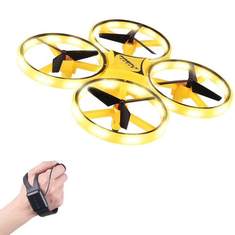 

Watch Sensing Four-axis UAV (Unmanned Aerial Vehicle) Gesture Sensing Remote-control Drone Suspension Obstacle Avoidance Smart C