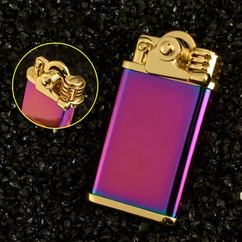 

Windproof Cigarette Lighter Retro Kerosene Lighters Metal Refillable Cigarette Cigar Lighter Smoking Accessories Gadgets for Men