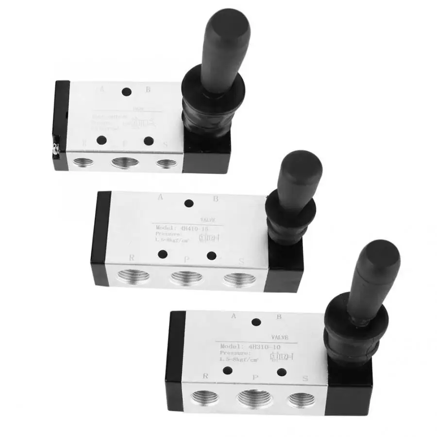 Пневматический клапан с ручным управлением 5 портов 2 позиции ручной рычажный клапан 0~ 0.8Mpa