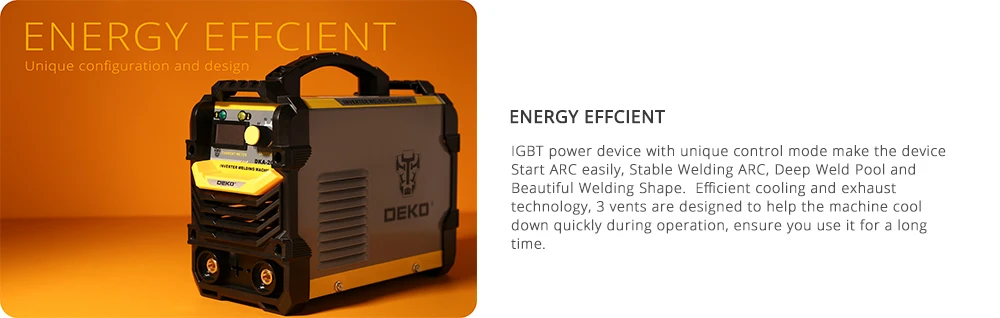 DEKO DKA Series DC Inverter ARC Welder 220V IGBT MMA Welding Machine 120/160/200/250 Amp for Home Beginner Lightweight Efficient hot stapler plastic