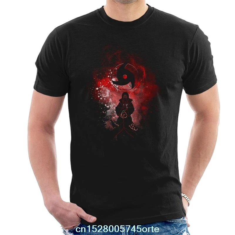Мужская футболка с принтом camiseta Naruto Itachi Uchiha 100% хлопок женская | одежда