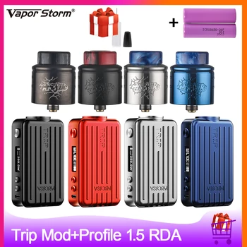 

Vapor Storm Trip 200W TC Box Mod With Wotofo Profile 1.5 RDA Vape Tank Atomizer Electronic Cigarette Vape Kit For 510 Thread